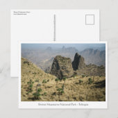 Simien Berge Äthiopien Postkarte (Vorne/Hinten)