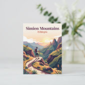 Simien-Berge Äthiopien Postkarte (Stehend Vorderseite)