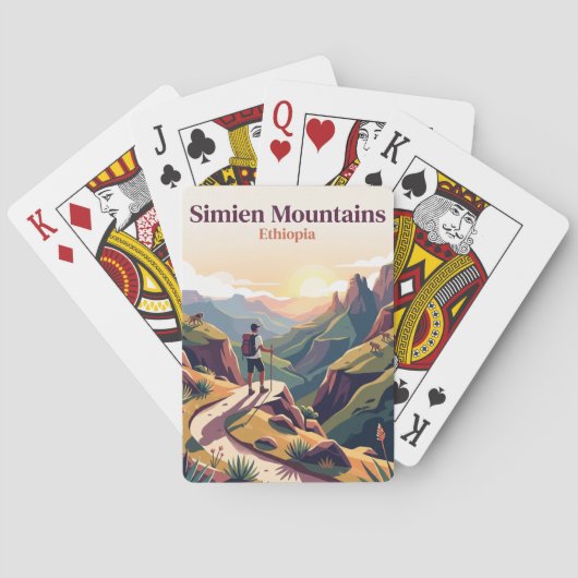 Simien-Berge Äthiopien Spielkarten (Rückseite)