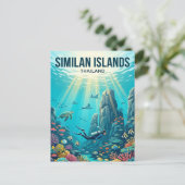Similan-Inseln Thailand Postkarte (Stehend Vorderseite)