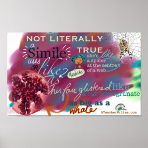 Simile KS2 und KS3 Englische Literaturklasse Poster