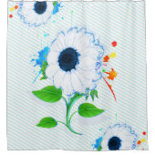 Simile Sonnenblume Duschvorhang (Vorderseite)