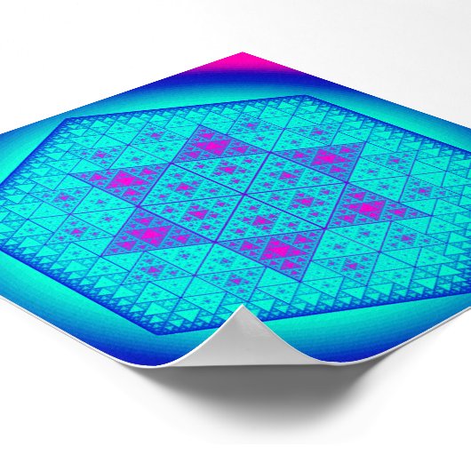 Simipinski-Dreieck Poster (Ecke)