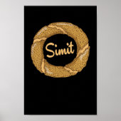 Simit (türkischer Sesamring) Poster (Vorne)