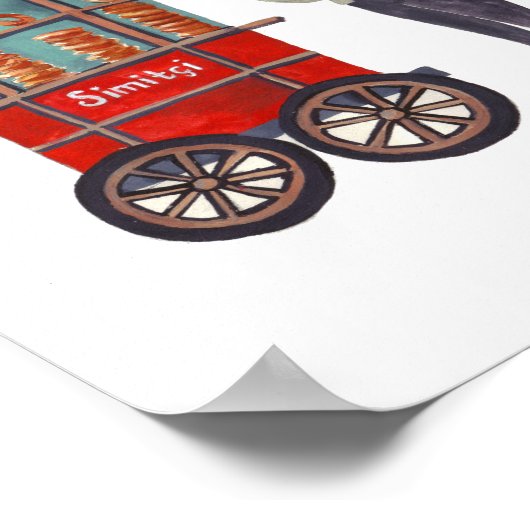 Simitçi (Simit) Print Poster (Ecke)