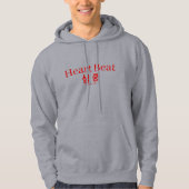 Simkung Heart Skip Korean Hangul Typography Hoodie (Vorderseite)