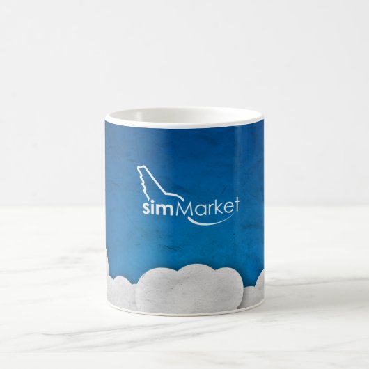 simMarket Papierhimmel 3 Kaffeetasse (Mittel)