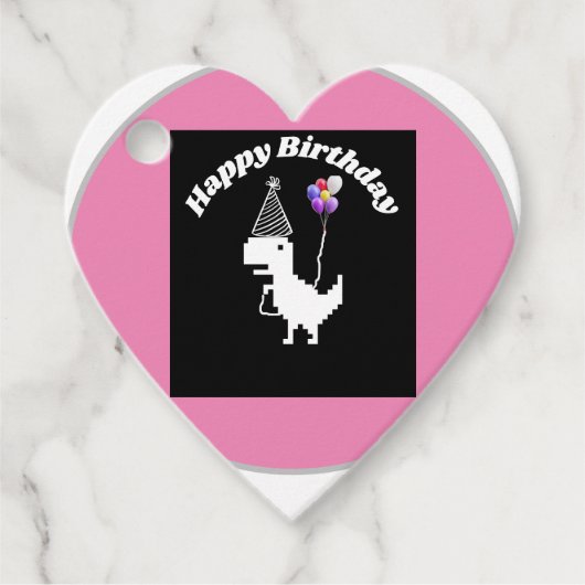 simmi Mode Krokodil niedlicher bunter Ballon Geschenkanhänger (Vorderseite)