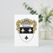 Simmons Coat of Arms (Mantled) Postkarte (Stehend Vorderseite)