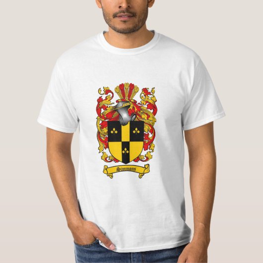 Simmons Familienwappen - Simmons Wappen T-Shirt (Vorderseite)