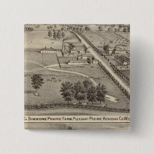 Simmon's Prairie Farm, Kenosha Water Cure Button