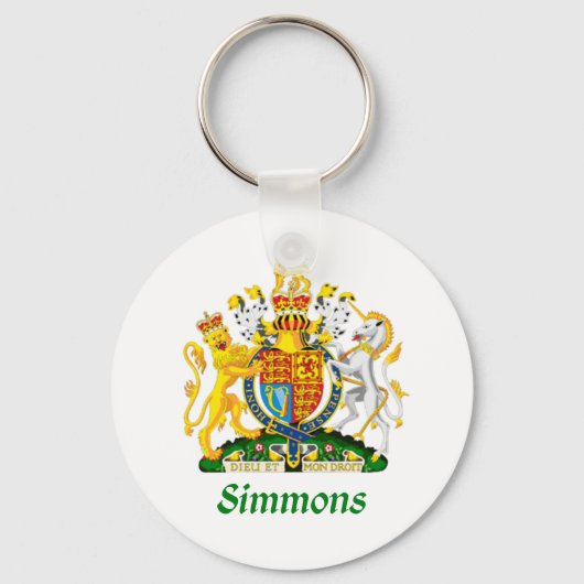 Simmons Shield aus Großbritannien Schlüsselanhänger (Vorderseite)