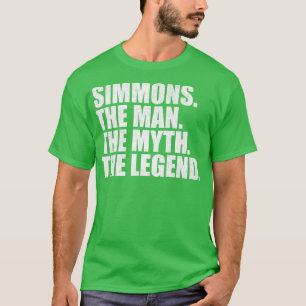 Simmons Simmons Familienname Simmons Nachname Simm T-Shirt