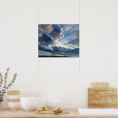 Simon Alexandre Clément Denis Studie über Wolken Poster (Küche)