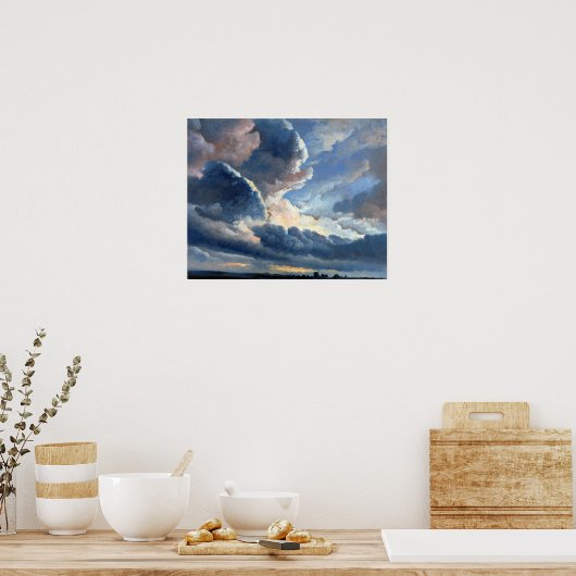 Simon Alexandre Clément Denis Studie über Wolken Poster (Küche)