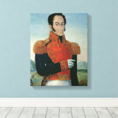 Simon Bolivar Leinwanddruck (Insitu (Holzboden))