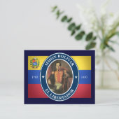 Simon Bolivar Postkarte (Stehend Vorderseite)