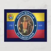Simon Bolivar Postkarte (Vorderseite)
