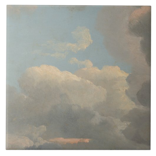 Simon Denis - Cloud-Studie (Früher Abend) Fliese (Vorderseite)
