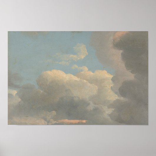 Simon Denis - Cloud-Studie (Früher Abend) Poster (Vorne)