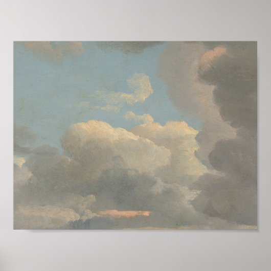 Simon Denis - Cloud-Studie (Früher Abend) Poster (Vorne)