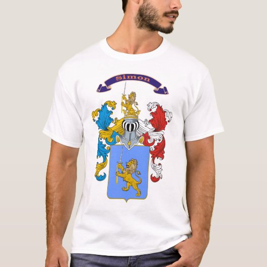 Simon-Familien-ungarischer Wappen-T - Shirt (Vorderseite)