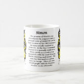 Simon-Familien-Wappen Tasse (Mittel)