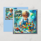 SIMON ~ Happy Birthday ~ Gebäude Bricks ~ (Vorne/Hinten)
