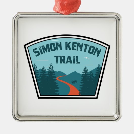 Simon Kenton Trail Ornament Aus Metall (Vorne)
