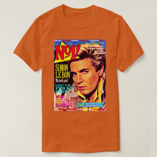 Simon Le Bon Duran Duran T-Shirt (Design vorne)