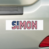 Simon Name Vorname USA Aufkleber Sticker Auto Autoaufkleber (Auf Auto)