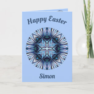 SIMON ~ Osterkarte ~ Shades of Blue and White Feiertagskarte