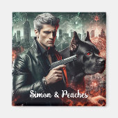 Simon & Peaches Magnet (Vorne)