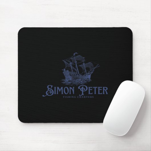Simon Peter Fishing Charters Jesus Christians God Mousepad (Mit Mouse)