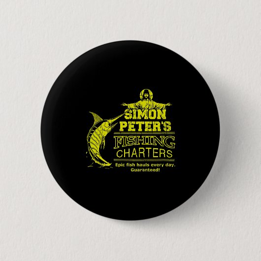 Simon Peters Angelcharter Lustiger Jesus Christus Button (Vorderseite)