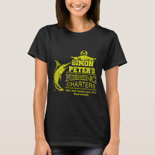 Simon Peters Angelcharter Lustiger Jesus Christus T-Shirt