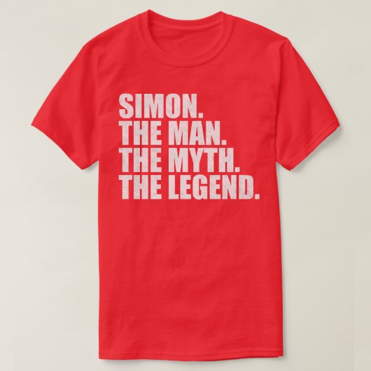Simon Simon Name Simon Vorname T-Shirt (Design vorne)