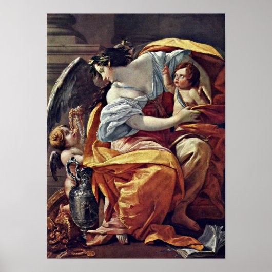 Simon Vouet - Allegory of Wealth Poster (Vorne)