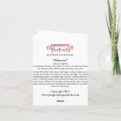 "Simone" Anmerkungskarte durch Deborah Ann Karte (Rückseite)