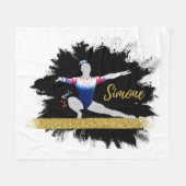 Simone Biles Blanket Fleecedecke (Vorderseite (Horizontal))