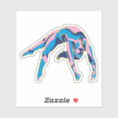 Simone Biles GOAT Backflip 2024 Paris-Olympia Aufkleber (Blatt)