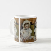 Simone in einem weißen Bonnet Kaffeetasse (Vorderseite Links)