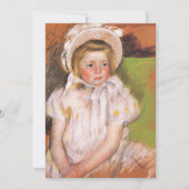Simone in einem weißen Bonnet | Mary Cassatt (Vorderseite)
