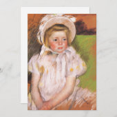 Simone in einem weißen Bonnet | Mary Cassatt (Vorne/Hinten)