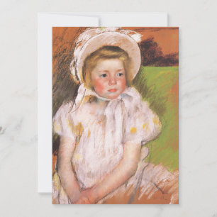 Simone in einem weißen Bonnet   Mary Cassatt