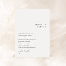 Simone Minimal Modern Wedding