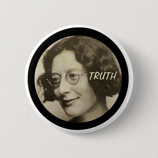 Simone Weil Button (Vorderseite)