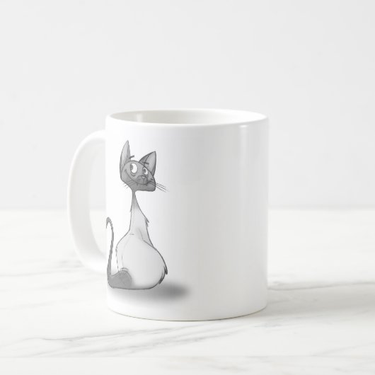 SimonKitty - Skizze-Tasse Kaffeetasse (Vorderseite Links)