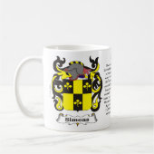 Simons Familien-Wappen Tasse (Links)