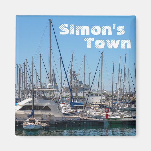 Simon's Town Navy Hafen Südafrika Magnet (Vorne)